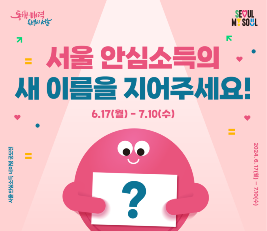 `서울 안심소득 새이름을 지어주세요!`…시민이 뽑는 공모전 개최